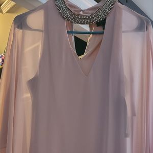 Xscape V neck cape dress size 10